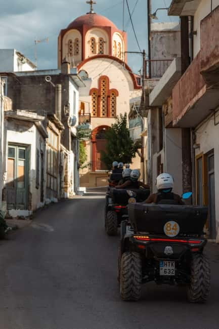 From Heraklion: Wild Crete Quad Safari 3-Hour Adventure - Voritsi village: coffee done the old way, plus Sfakiani Pita