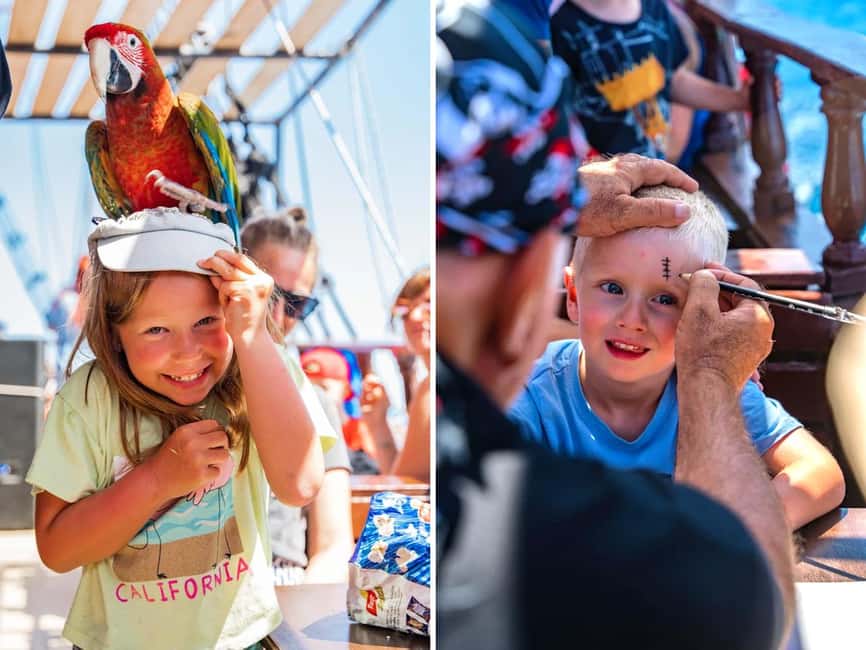 From Hersonissos: Half-Day Pirate Boat Trip with Lunch - From Hersonissos Port to Pirate Mode in Four Hours