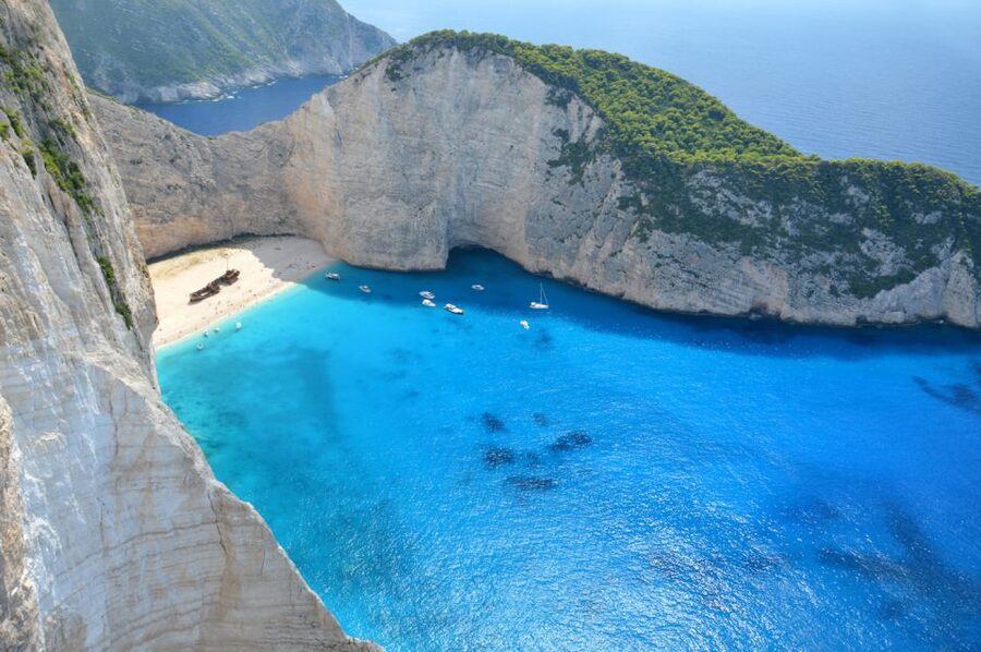 From Kefalonia: Blue Cave Boat Cruise & Shipwreck Photo Stop - Mounda Beach: swimming time with a calmer feel