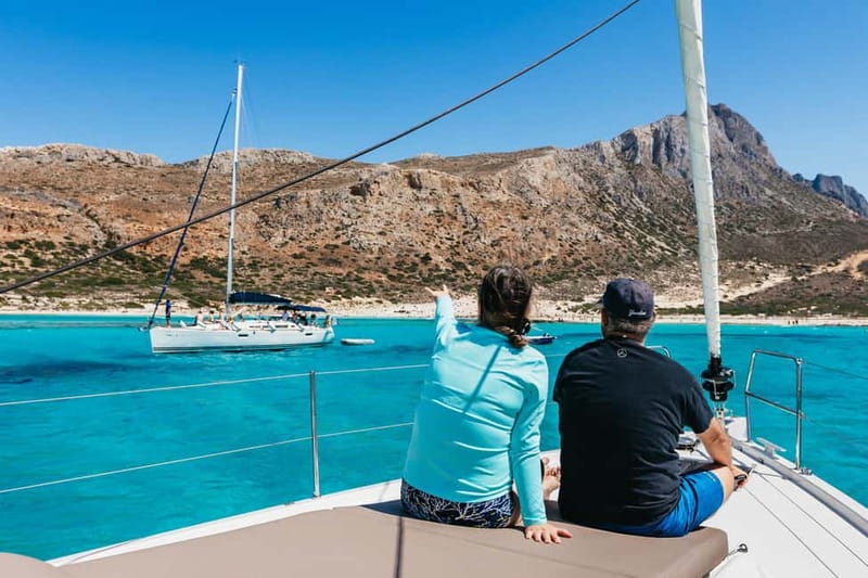 From Kissamos: Balos Gramvousa Sailing Cruise with Lunch - Balos Lagoon stop, swim and snorkel time when the colors go wild
