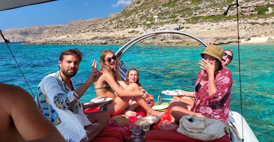 From Kissamos Port: Balos and Gramvousa Private RIB Cruise - Balos Lagoon stop: the best time to swim, snorkel, and watch for pink-sand moments