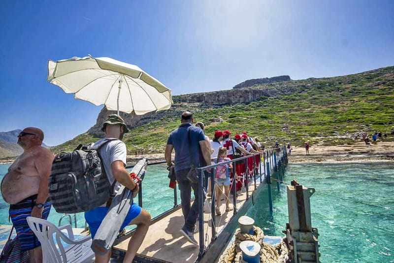 From Kissamos Port: Boat Cruise to Balos Lagoon & Gramvousa - The Boat Itself: Big Ferry Energy, Plenty of Seating, and On-Board Food Options