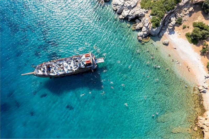 From Kos:A full day cruise in the newest luxury vessel! - Vathy, Kalymnos: culture stop with sponges, honey, and orange juice