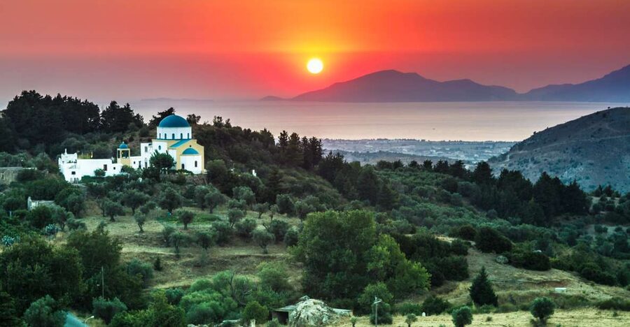 From Kos: Zia Sunset Tour - Getting from Kos: mini van comfort and the real travel time