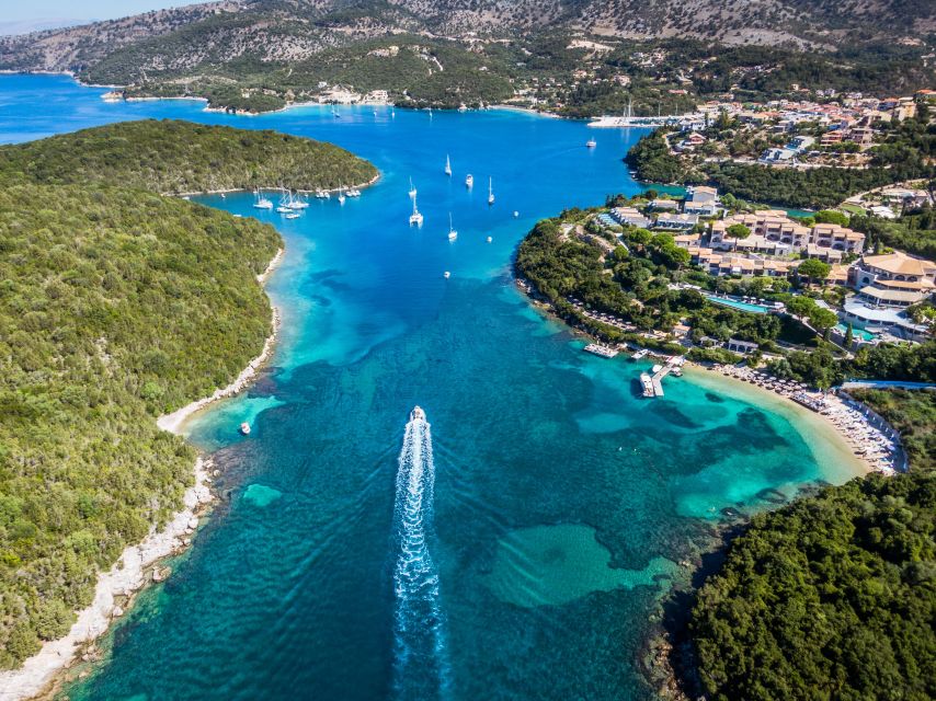 From Lefkimmi: Blue Lagoon and Syvota Village Cruise - Syvota on the mainland: a fishing village break with beaches and shops