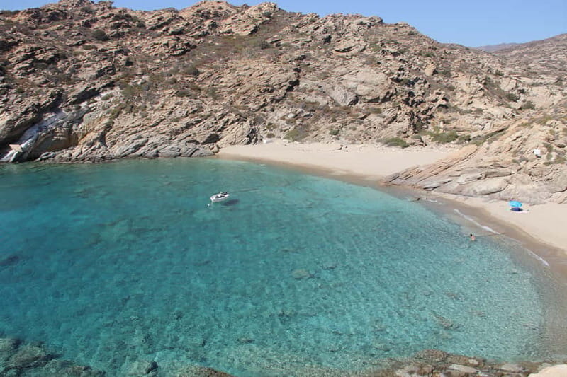 From Milopotas: Ios Island Scenic Snorkeling Cruise - The boat views: coastline beauty you can’t get from shore