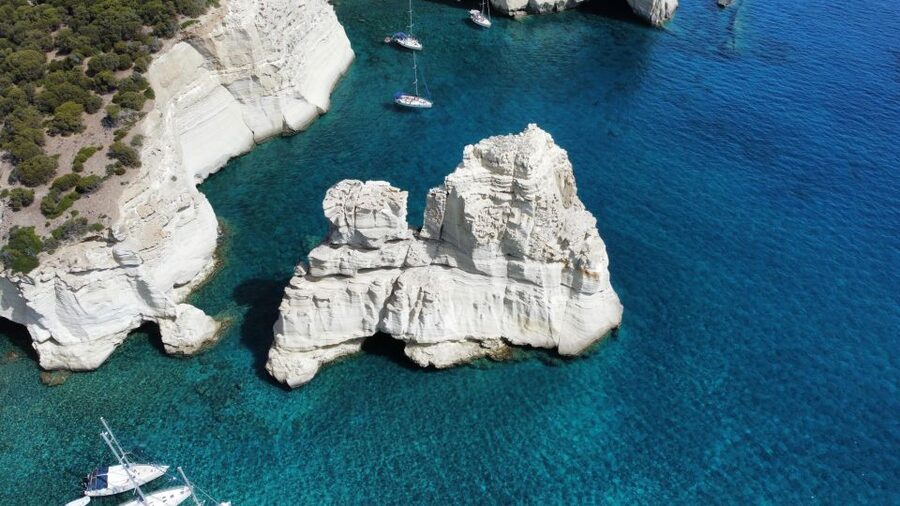 From Milos: Guided Day Cruise to Kleftiko With Lunch - Agios Ioannis and Sykia Cave: when weather decides your route