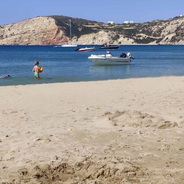 From Milos: Half-Day Private Cruise to Kleftiko & Sikia Cave - Onboard food, wine, and the GoPro10 extras you will actually use