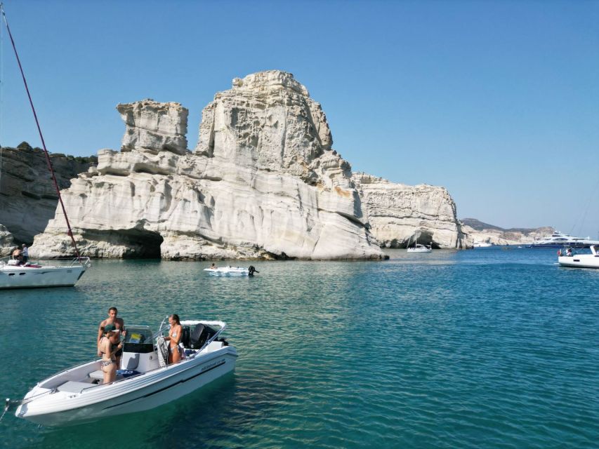 From Milos: Half-Day Private Cruise to Kleftiko & Sikia Cave - Kleftiko Caves: white volcanic rock, cave entries, and real swim time