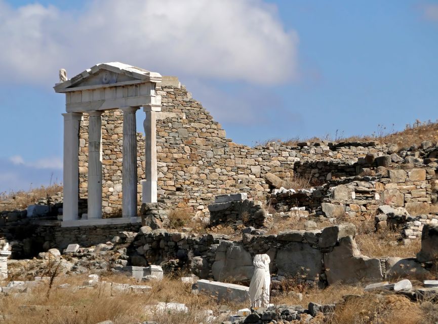 From Mykonos: Ancient Delos Tour - Temple of Apollo and Sanctuary of Artemis, in plain human terms