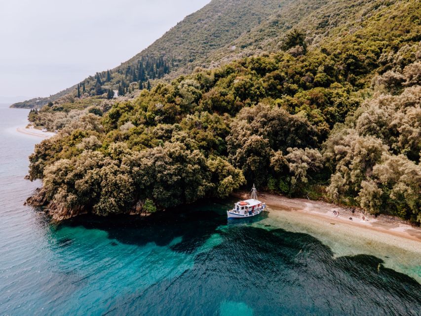From Nidri: Marine Wildlife Cruise with Lunch and Swim Stops - The boat day rhythm, from first swim to cave time