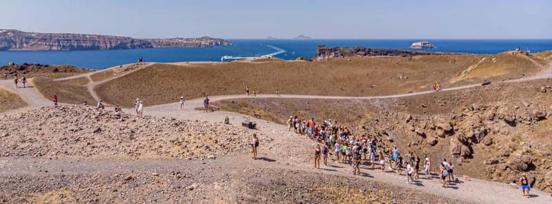 From Old Port:Volcanic Islands Boat Trip & Hot Spring Visit - Palea Kameni Hot Springs Swim: Warm Water, Seasonal Reality, and Safety
