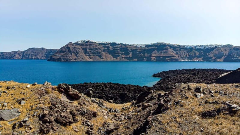 From Old Port:Volcanic Islands Boat Trip & Hot Spring Visit - Thirassia Village and Photo Stops: The Calm Break Between Geology Moments