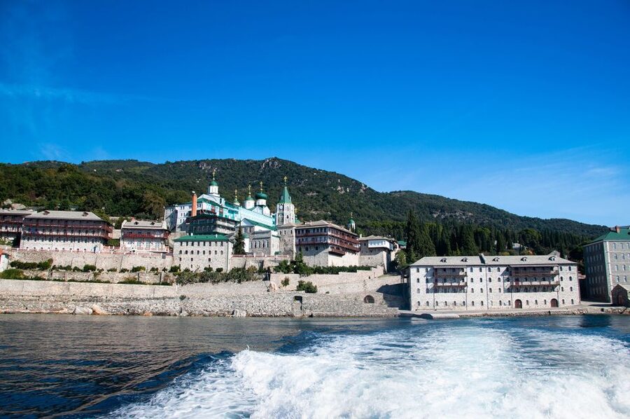 From Ouranoupolis: Cruise to Mount Athos Monasteries - What you see: eight monasteries out of twenty