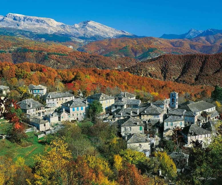 From Parga: Zagoria and Vikos Gorge Day Trip with Lunch - Monodendri, the village base for Agia Paraskevi views