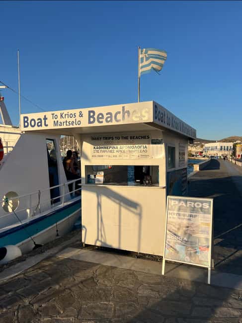 From Paros: Crab Island and Salt Lake Antiparos Boat Trip - Stop 1: Antiparos Lagoon for calm-water swimming