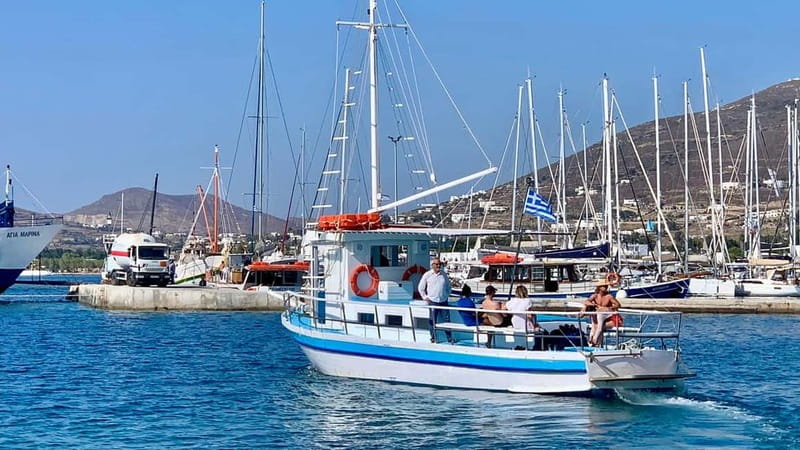 From Paros: Crab Island and Salt Lake Antiparos Boat Trip - Stop 2: Crab Island and the salty lake, a fun water-world