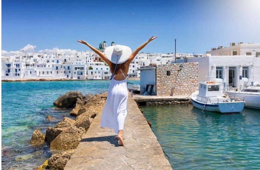 From Paros: Paros Island Bus Tour and Boat Trip to Antiparos - What to pack for comfort on a bus, ferry, and town-walk day