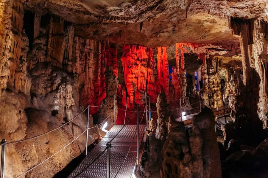 From Rethymno: Arkadi, Margarites, Sfendoni Cave & Axos Tour - Sfendoni Cave: one hour in illuminated chambers
