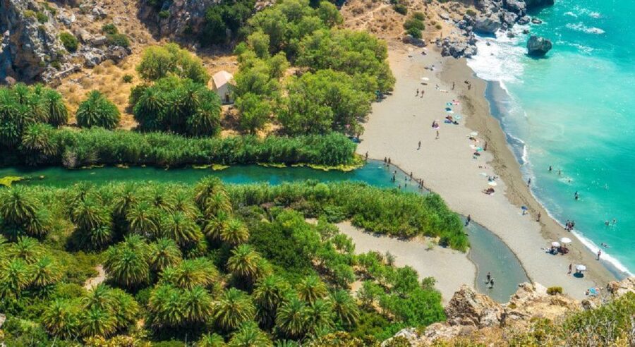 From Rethymno: Preveli Palm Beach and Kourtaliotiko Day Trip - Key highlights at a glance