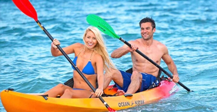 From Sidari, Corfu: Private Canoe Rental with Life Vest - Finding Sidari Watersports at Megali Beach Harbour