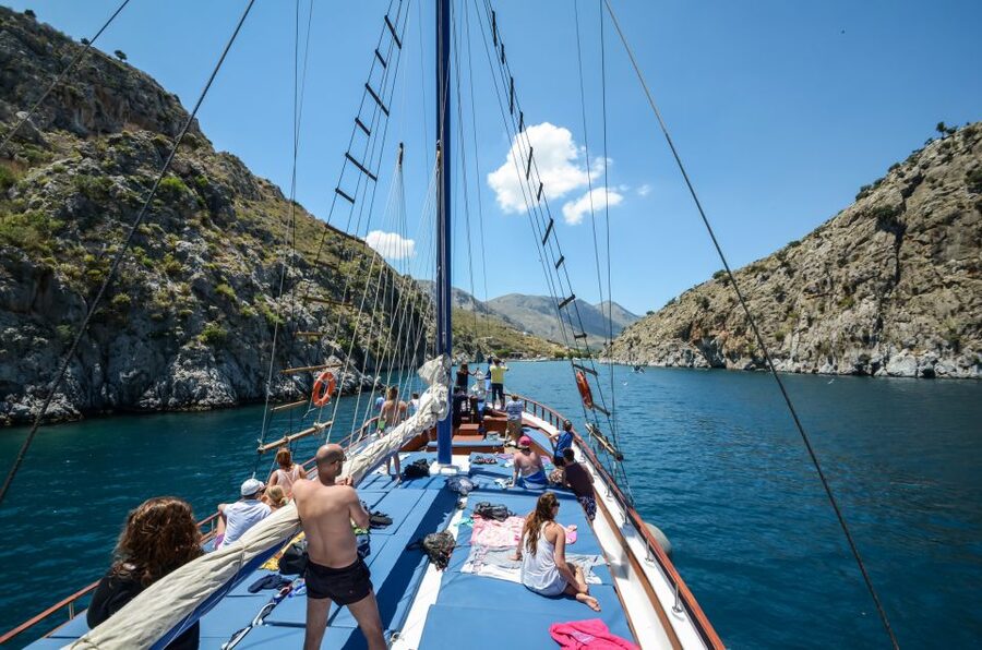 From the Port of Kos: Full Day Boat Cruise to 3 Islands - Kalymnos and Vathi Views: Fjords, Gulfs, and 1 Hour to Wander