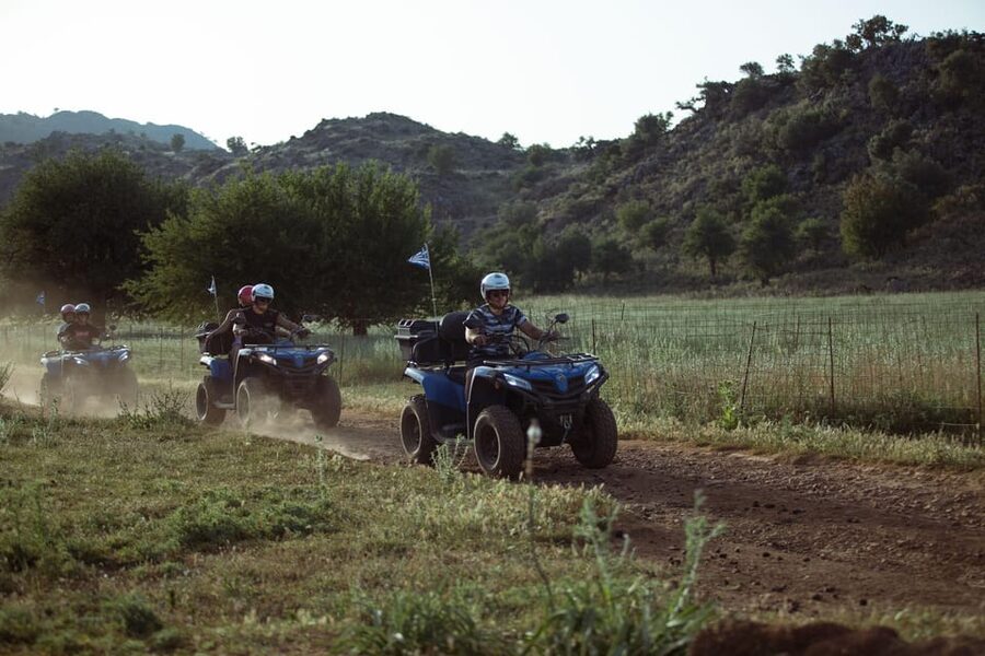 Georgioupolis Quad ATV Safari - Breaks in mountain villages and cafés, plus the dust factor