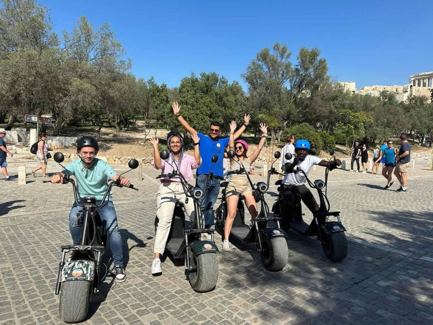 GoPro Adventure Tour in Acropolis area by E-Scooter - Parthenons Scooters setup, helmet, and who should skip it