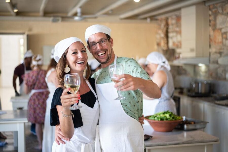 Greek Cooking Class with a Local Chef, Wine, & Meal in Drios - When Your Food Needs Time, You Learn Syrtaki