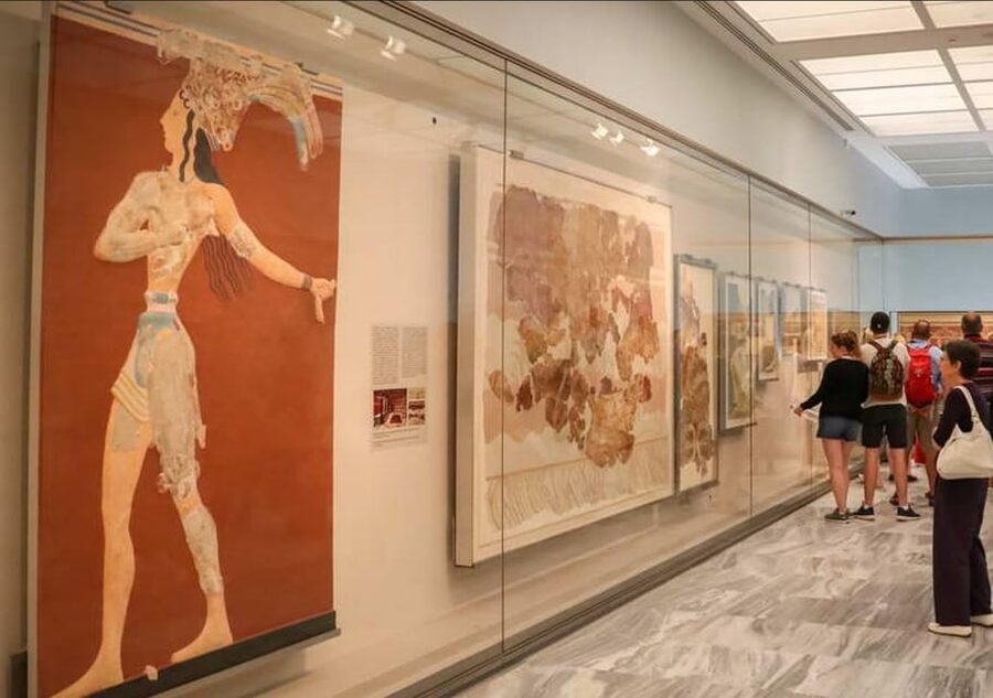 Heraklion: Archaeological Museum Ticket with City Audio Tour - Timed entry at the museum entrance, with fewer day-stumbles