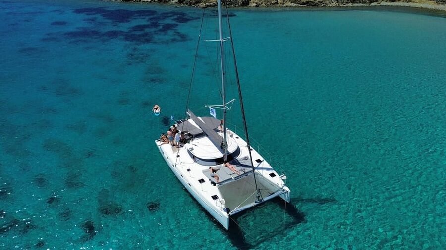 Heraklion: Dia Island Luxury Catamaran Cruise with Meal - The Mediterranean meal: Greek flavors plus options for different diets
