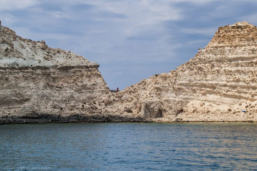 Heraklion, Malia & Agia Pelagi:Boat Trip to Koufonisi Island - A one-hour Libyan Sea cruise on Eydokia, with caves and cliffs outside your window