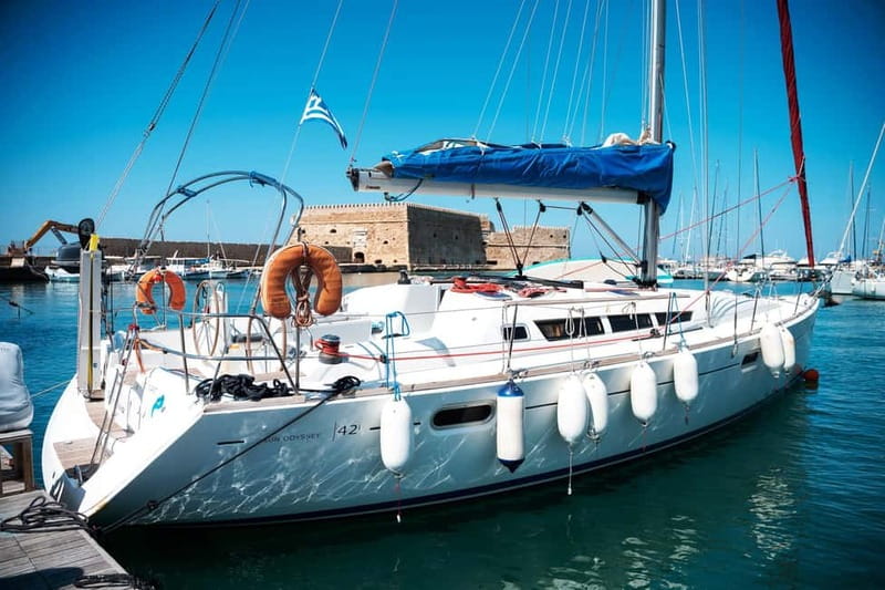 Heraklion: Sailing Trip to Dia Island with Lunch & Swimming - Saint George Bay on Dia: your main block for swimming and SUP