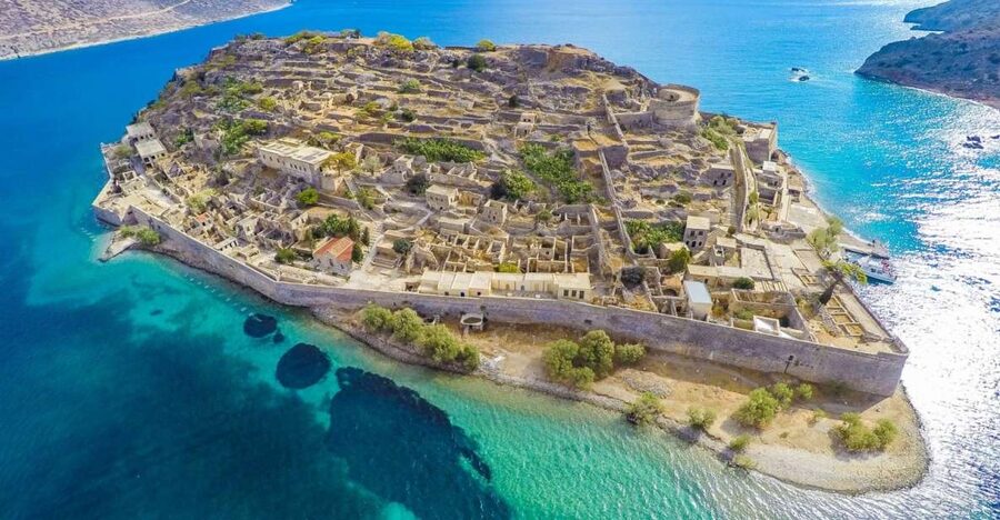 Heraklion: Spinalonga, Agios Nikolaos, Elounda & Plaka Tour - Spinalonga island: leper-colony reality on fortified stone