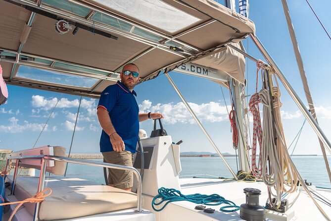 Hersonissos: Luxury Sunset Catamaran Cruise Sushi & Open Bar - Sailing back and drop off across the region