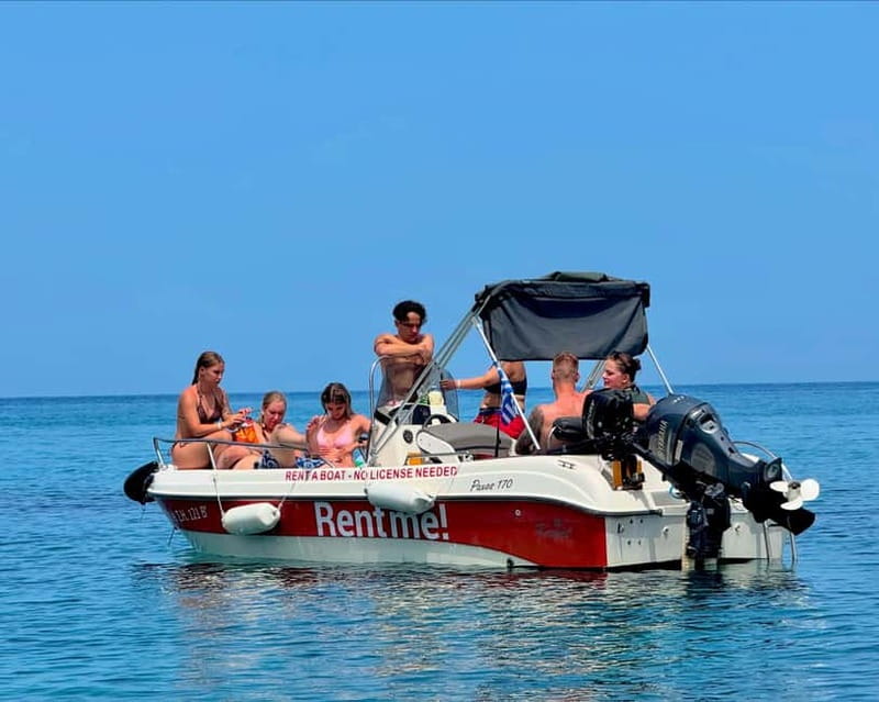 Hersonissos: Private Motorboat Rental - No License Required - Building Your Route: Gouves, Analipsi, Stalida, or Malia