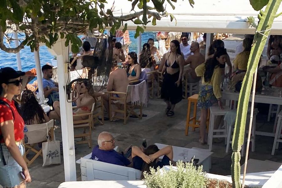 Hydra Island: Full Day Trip from Athens with Swimming - Vlichos Beach, seaside lunch, and the calm cove payoff