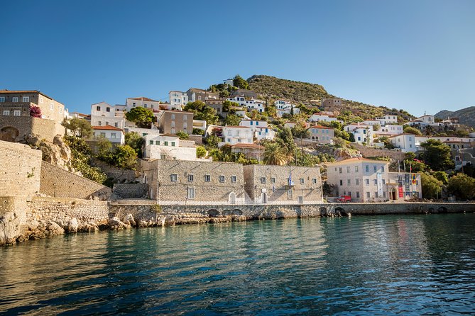 Hydra, Poros and Egina Day Cruise from Athens with Optional VIP Upgrade - Greek lunch, onboard show, and what comes with your meal