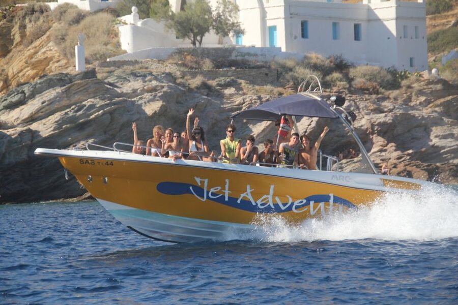 Ios Island: Speedboat Cruise from Mylopotas Beach - Manganari: five bays, Big Blue vibes, and postcard scenery