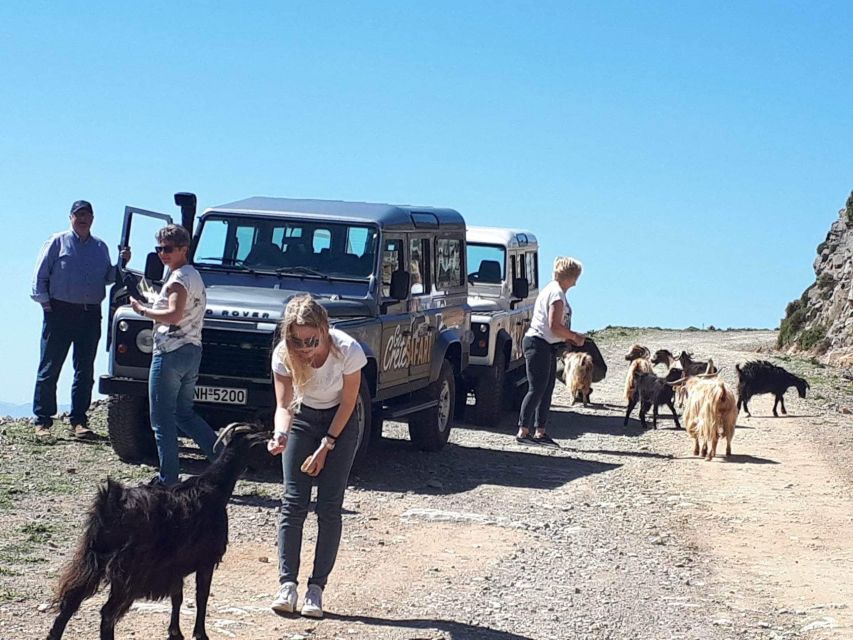 Jeep Safari tour Discover The Secrets Of The Southern Crete - Pickup and shared Jeep logistics that matter in real life