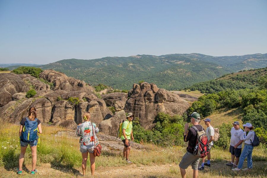 Kalabaka: Meteora Small-Group Hiking Tour w/ Monastery Visit - The hike up toward the Great Meteoron and Varlaam area