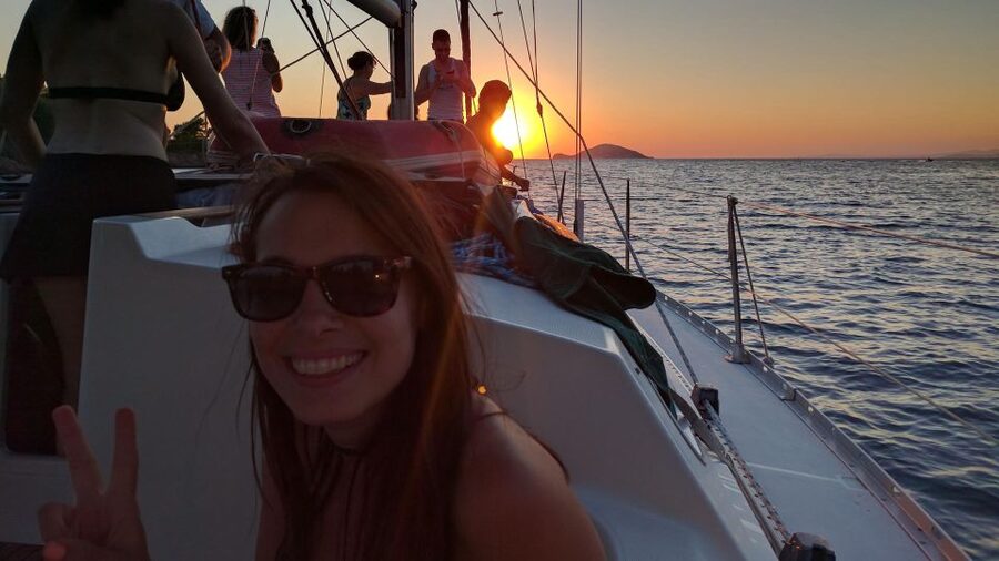 Kassandra: Sunset Sailing Boat Tour of Secluded Coves - Swim stop at the best-feeling water you’ll find near Kassandra