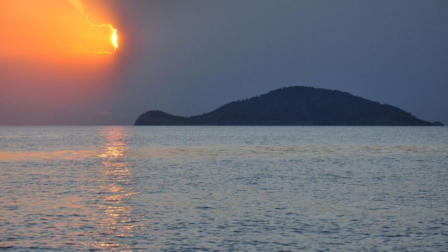 Kassandra: Sunset Sailing Boat Tour of Secluded Coves - Snorkeling equipment and paddleboard time, without the fuss