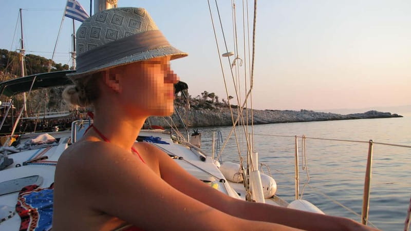 Kassandra: West Sithonia Coves and Islets Sailboat Tour - Kamenos: Scenic Water, Trees to the Shore, and a Big Swim Moment