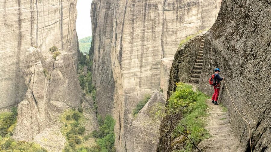 Kastraki: Meteora Via Cordata Hiking Tour to the Great Saint - Sandstone Scrambling and the Way Monks Shaped the Path