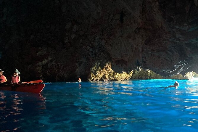 Kayak Trip to Hidden blue Cave, with lunch & fruits. - Guides Matter Here, Especially If You Are New to Kayaking