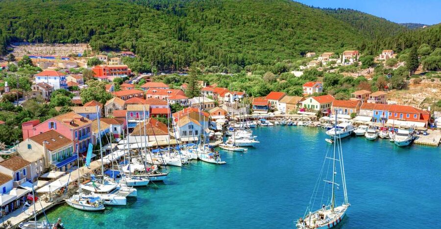 Kefalonia: Island Sightseeing Bus Tour with Hotel Transfer - Agia Efimia: harbor views, sailboats, and a calmer hour by the bay