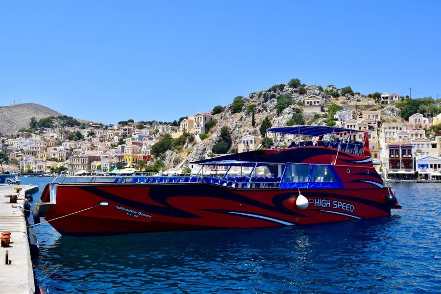 Kiotari, Lardos, Pefkos, & Lindos: Speedboat to Symi Island - The return cruise: same speed, fewer decisions
