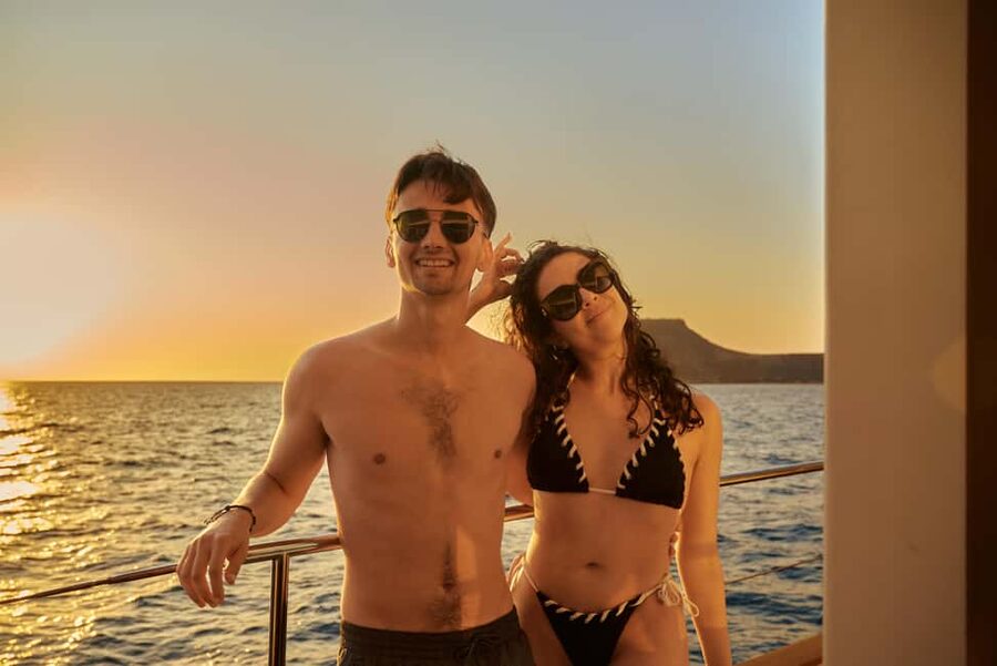 Kissamos: Catamaran Balos Sunset Cruise with Sushi & Drinks - Key points to know before you go