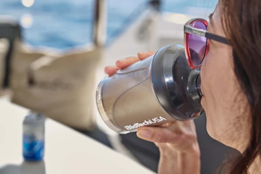 Kissamos: Catamaran Balos Sunset Cruise with Sushi & Drinks - Sushi, fruit, and a real food break between swim stops